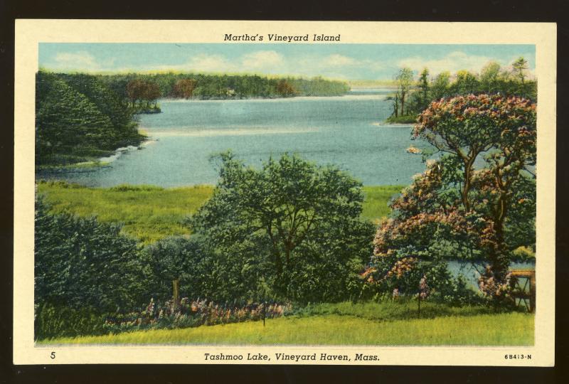 Martha's Vineyard, Massachusetts/Mass/MA Postcard, Tashmoo Lake, Cape Cod