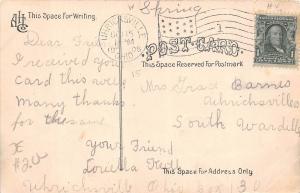 A36/ Uhrichsville Ohio Postcard 1908 High School Building