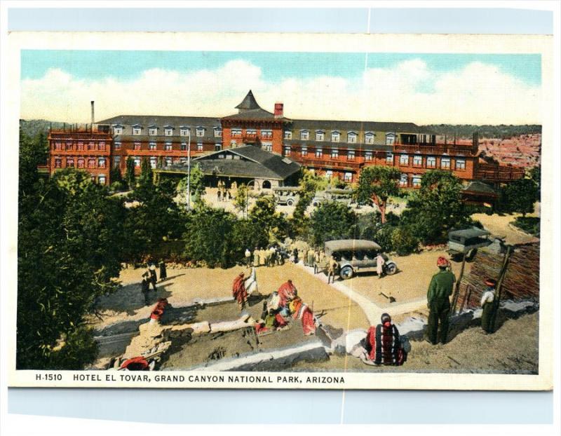 21548 Arizona Grand Canyon   Hotel El Tovar, Indians,