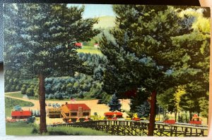 Vintage Postcard 1949 Cranmore Mountain Ski-Mobile North Conway New Hampshire