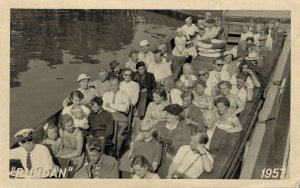 Sweden Rundan Stockholm Boat Vintage RPPC 07.47