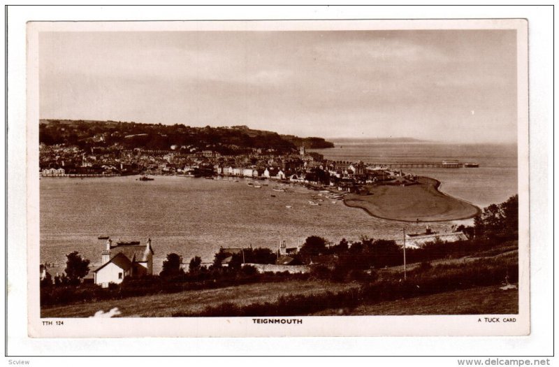 RP: Panorama view , TEIGNMOUTH , Devon , England , PU-1947 ; TUCK