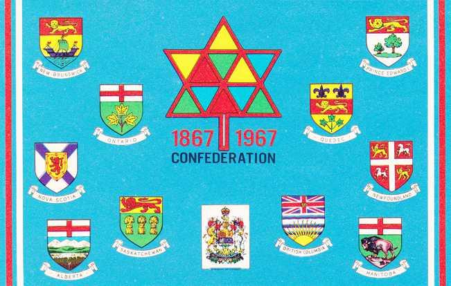 Provincial Crests of the Canadian Confederation - 1867-1967