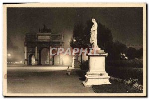 Old Postcard Jardin des Tuileries Arc de Triomphe du Carrousel Paris