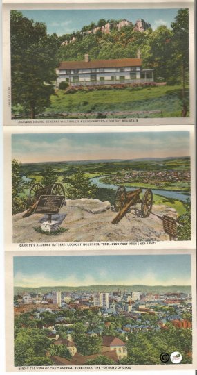 Views of Ruby Falls Lookout Mountain Caves Chattanooga Tennessee Postcard