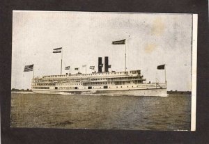 Steamer Steamship Providence Fall River Line Steam Ship UDB Postcard Vintage PC
