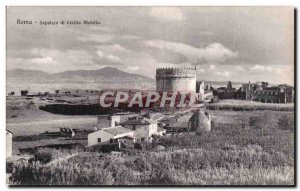 Old Postcard Roma Sepolcro di Cecilia Metella