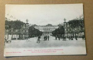 VINTAGE POSTCARD DATED 1919 CAREER PLACE & GOVERNMENT PALACE, NANCY, FRANCE