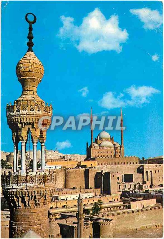 Postcard Modern Cairo The Citadel and Mohamed Aly