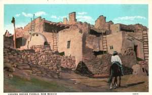 Vintage Postcard Laguna Inhabitants Of Keresan Tribe Indian Pueblo New Mexico NM