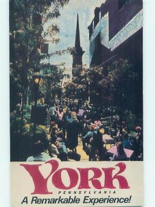 Pre-1980 OUTDOOR CAFE RESTAURANT York Pennsylvania PA hJ5475