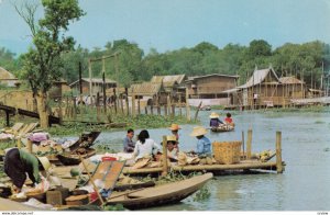 BANGKOK , Thailand , 1960s ; Miniature Floating Market