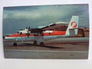 N983FL DEHAVILLAND CANADA DHC-6 Twin Otter  FRONTIER AIRLINES postcard