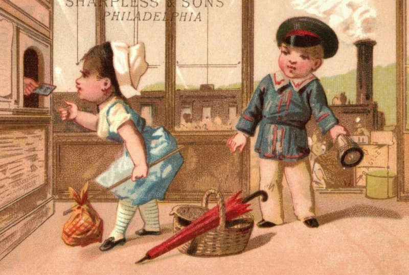 Lot of 4 Sharpless & Sons Dry Goods Series of Girl Wedding Wooing Mail Z4 