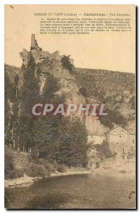 Old Postcard Gorges du Tarn Lozere Castelbouc Vue Generale