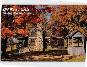 Postcard Old Matt's Cabin Shepherd of Hills Farm near Branson Missouri USA