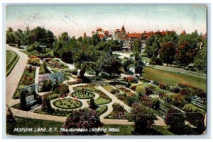 1907 The Gardens Looking West Exterior Mohonk Lake New York NY Vintage Postcard