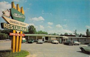 Orangeburg South Carolina Millers Restaurant Street View Vintage Postcard K49577