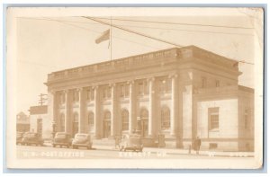 Everette Washington WA Postcard RPPC Photo US Post Office Building  1946 Vintage