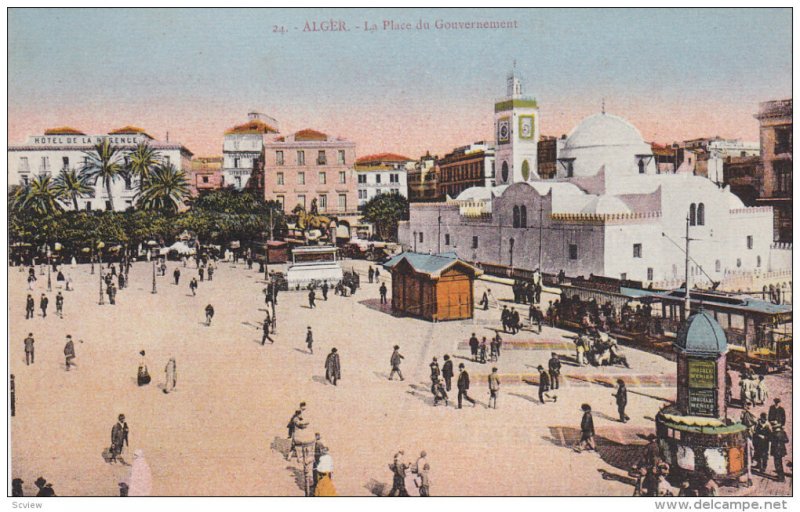 ALGER, Algeria, 1900-1910´s; La Place Du Gouvernement