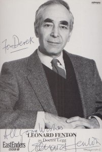 Leonard Fenton Doctor Legg BBC Eastenders Vintage Hand Signed Card Photo