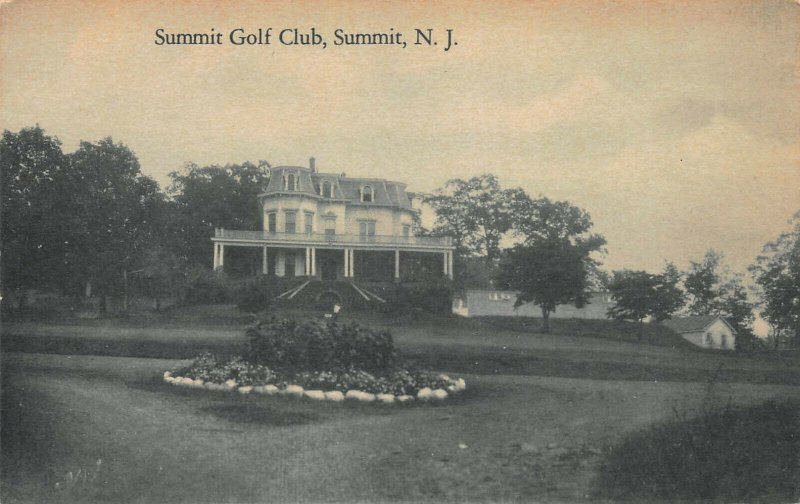 Summit Golf Club, Summit, New Jersey, Early Postcard, Unused 