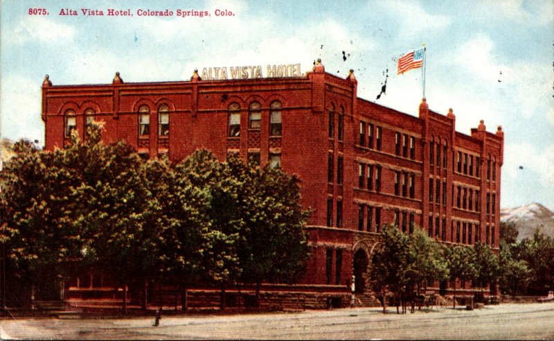 Colorado Colorado Springs Alta Vista Hotel 1913