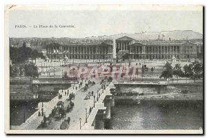 Old Postcard Paris's Place de la Concorde