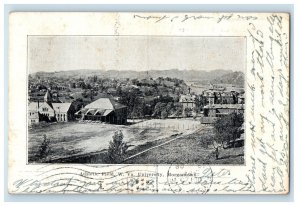 1908 University Athletic Field Morgantown West Virginia WV Posted Postcard 