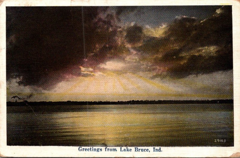 Indiana Greetings From Lake Bruce 1923