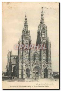 Old Postcard Chalons sur Marne Surroundings of Our Lady of the Thorn