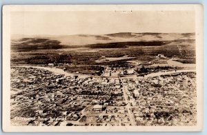 Fairbanks Alaska AK Postcard RPPC Photo From Aeroplane c1930's Unposted Vintage