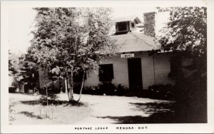 Portage Lodge Kenora Ontario Unused Real Photo Postcard F41
