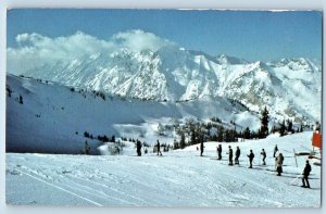 Alta Utah Postcard Ski SLopes Germania Shows Mt. Superior c1975 Vintage Antique