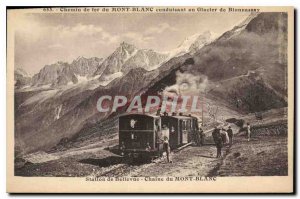 Postcard Old Railway Mont Blanc Glacier Bionnassay year leading Bellevue Reso...