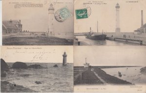 LIGHTHOUSES PHARES FRANCE 74 Vintage Postcards Mostly pre-1980 (L5526)