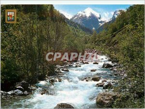 Postcard Modern Pirineu Catala (Lleida) Aran landscape of Vall of linen and r...