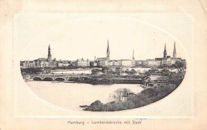 A164 Germany 1911 Passepartout Hamburg Lombardsbruecke Bridge postcard