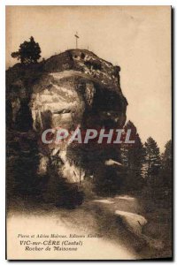 Postcard Old Vic on Cere Cantal Rock Maisonne