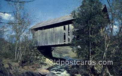 Covered Bridge, VT USA Covered Bridge 1962 postal used 1962