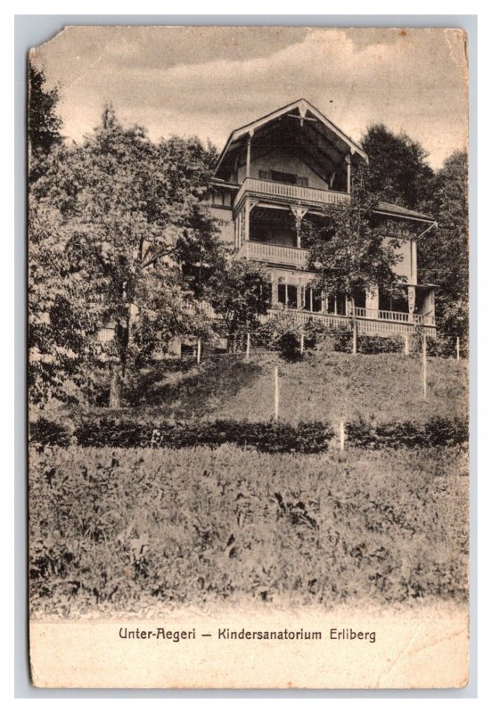 Children's Sanatorium Kindersanatorium Erliberg Siwtzerland UNP UDB Postcard Y12