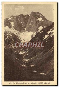 Old Postcard Vignemale and Glacier