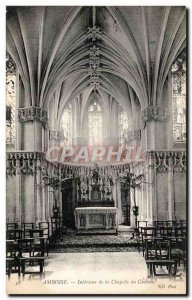 Old Postcard Amboise Interior De La Chapelle Du Chateau