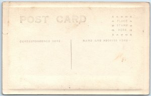 c1910s Large Family House Porch RPPC Mother Children Girls Smile Real Photo A260