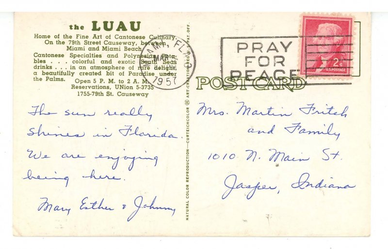 FL - Miami. The Luau Restaurant