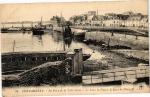 CPA CONCARNEAU - Le Pont de la Ville Close-Le Port la Digue Le Quai.. (206360)