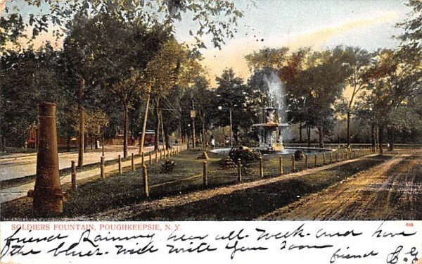 Soldiers' Fountain in Poughkeepsie, New York