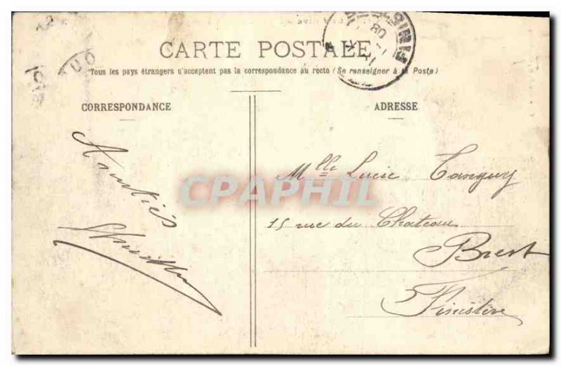 Postcard Old Cruiser Breastplate during storm