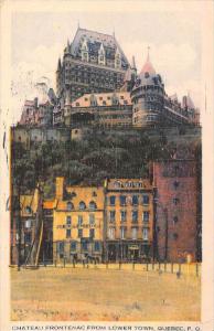 Quebec   Chateau Frontenac from Lower Town