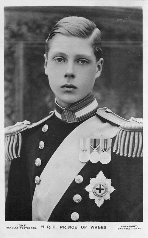 UK C-1910 Royalty HRH Prince of Wales RPPC Beagles Postcard 22-7553